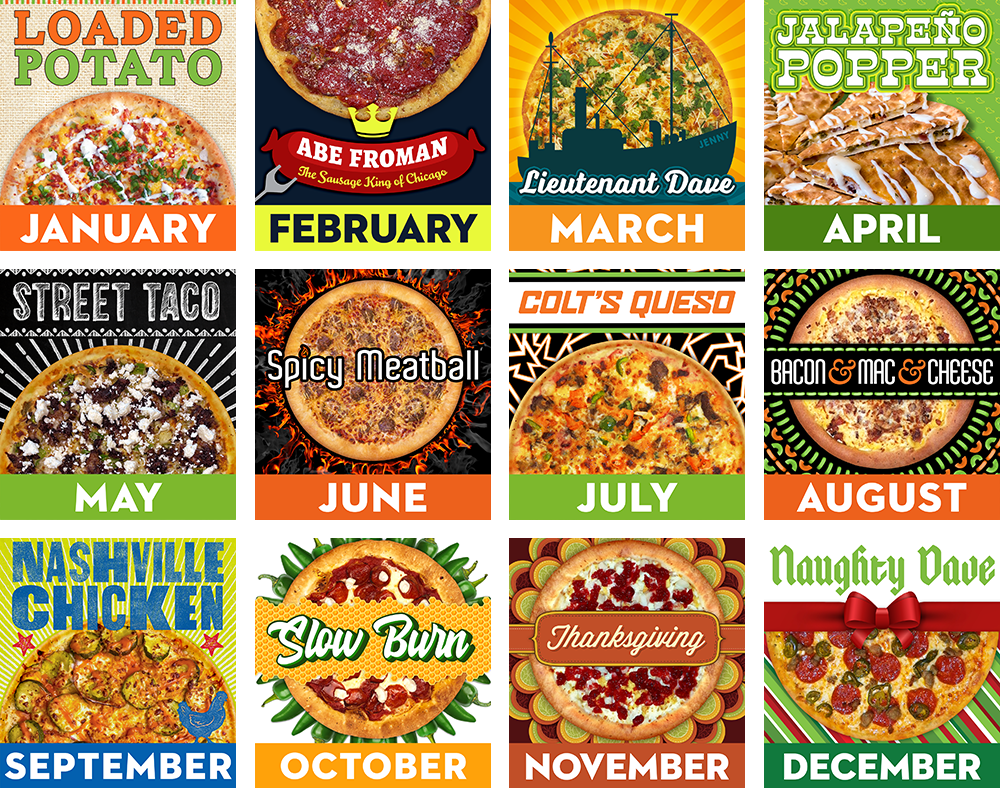 Pizza of the month coming in 2020